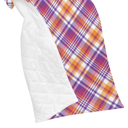 Madras Pattern Print Design 02 Premium Quilt