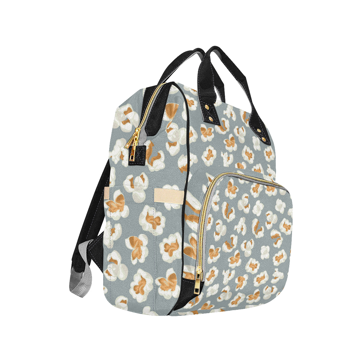 Popcorn Pattern Print Design A05 Diaper Bag Backpack