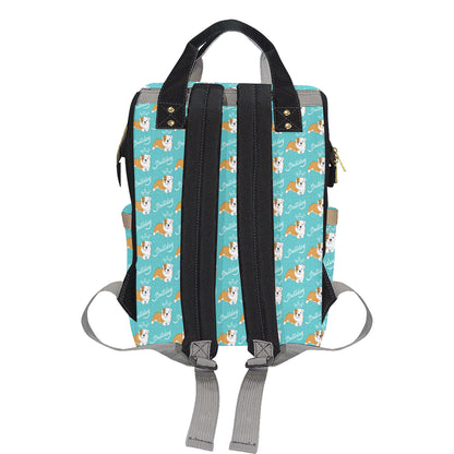 Bulldogs Pattern Print Design 05 Diaper Bag Backpack