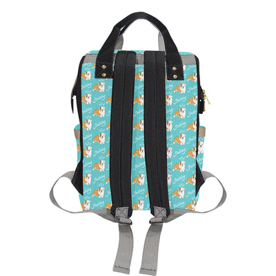 Bulldogs Pattern Print Design 05 Diaper Bag Backpack