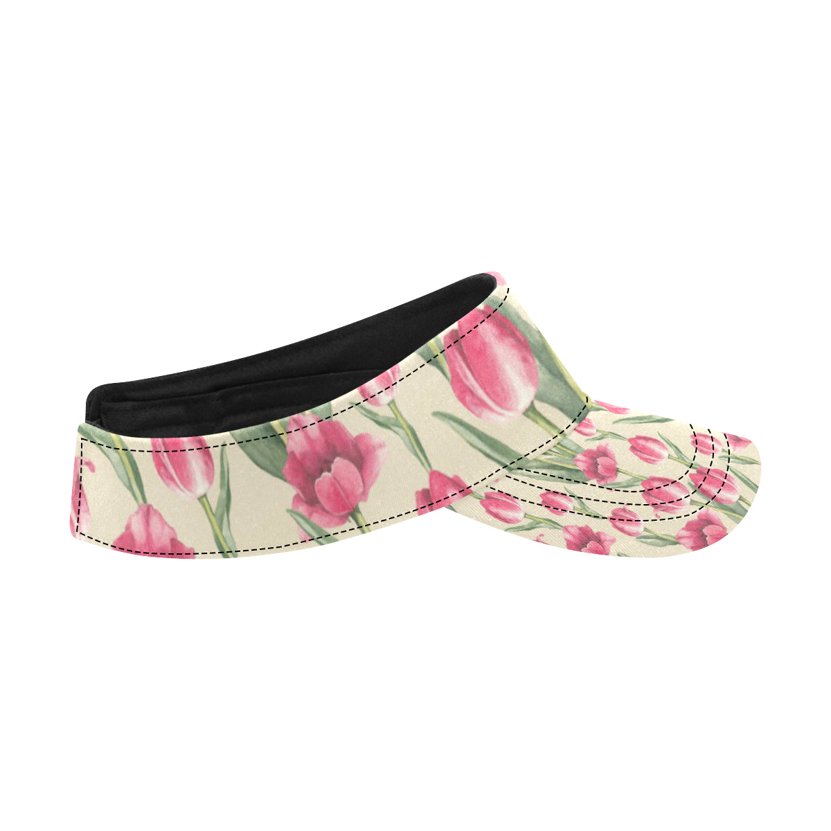 Tulip Pink Pattern Print Design TP06 Unisex Sun Visor