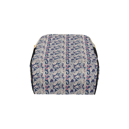 Bird Of Paradise Pattern Print Design 03 Diaper Bag Backpack