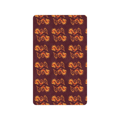 Dragons Fire Design Rubber Doormat