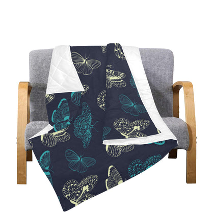 Monarch Butterfly Pattern Print Design 01 Premium Quilt