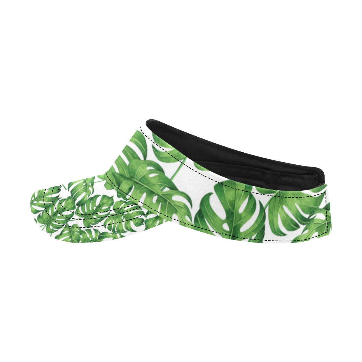 Palm Leaves Pattern Print Design PL08 Unisex Sun Visor
