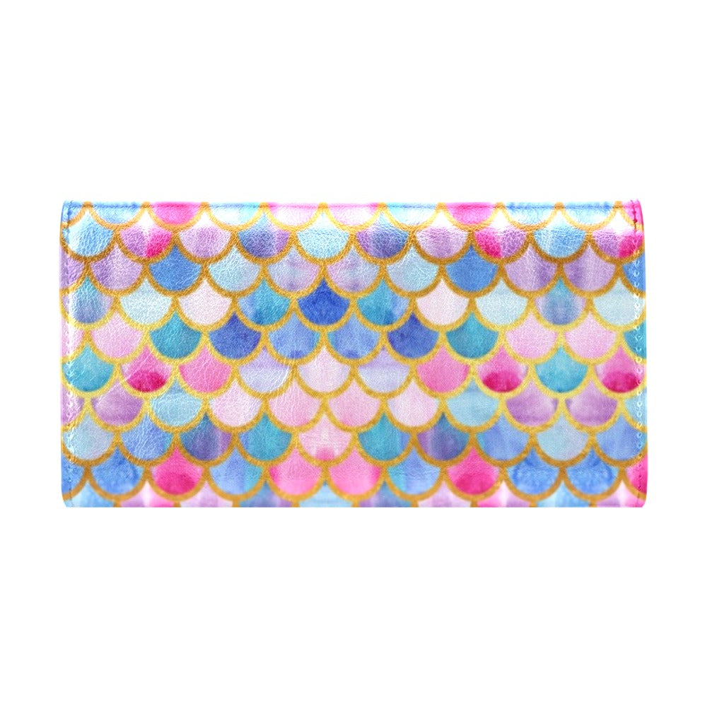 Scales Print Design LKS401 Women's Trifold Wallet