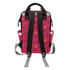 Hibiscus Red Pattern Print LKS308 Diaper Bag Backpack