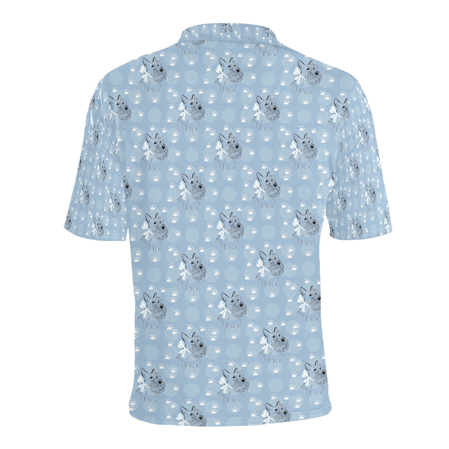 Scottish Terriers Print Design LKS308 Men Polo Shirt