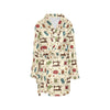 Sewing Equipment Print Design LKS303 Women's Fleece Robe