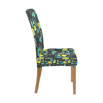Science Print Design LKS301 Dining Chair Slipcover
