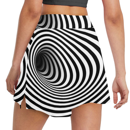 Vortex Print Design LKS303 17" Golf & Pickleball Skort with Pockets