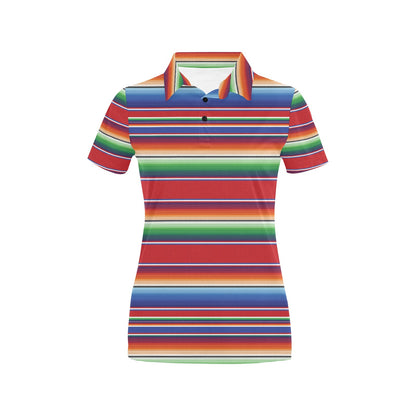 Serape Print Design LKS304 Women's Polo Shirt
