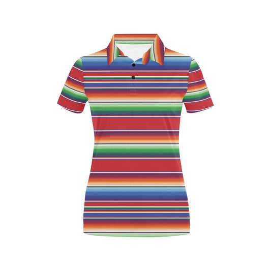 Serape Print Design LKS304 Women's Polo Shirt
