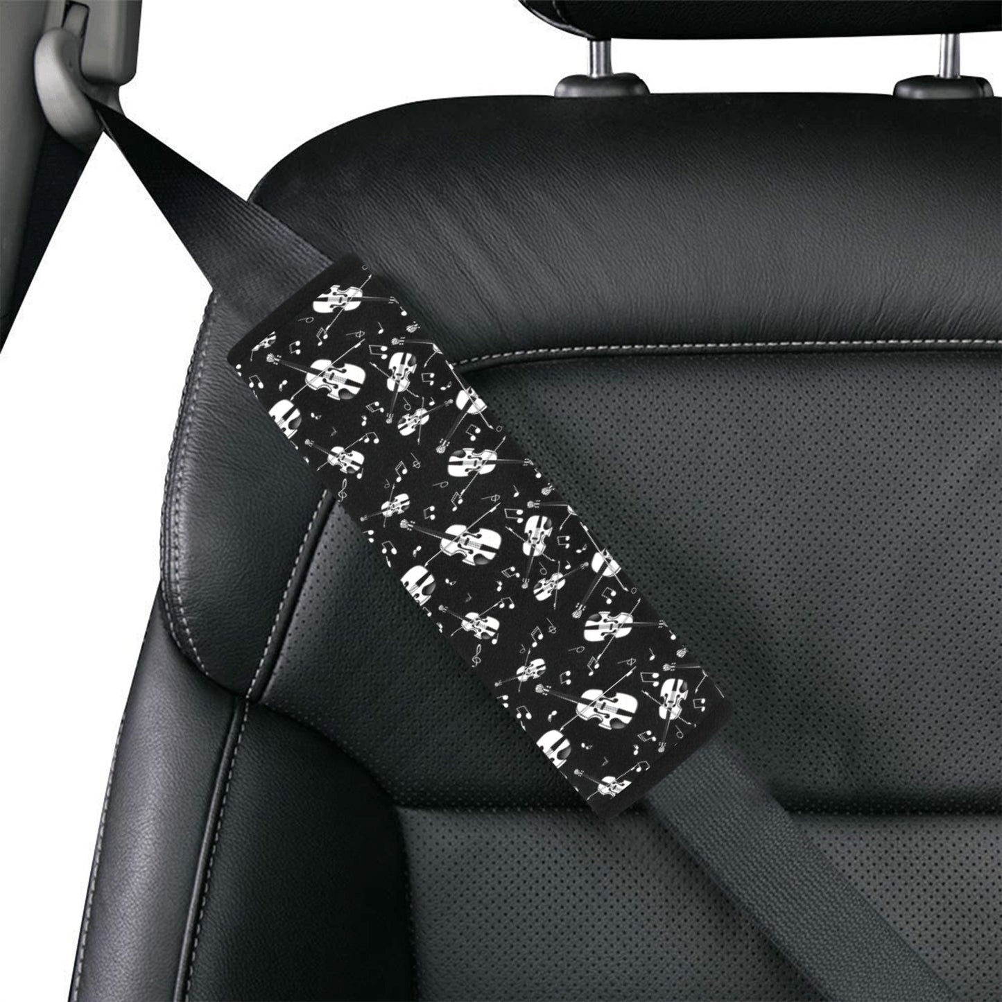Violin Print Design LKS404 Car Seat Belt Cover