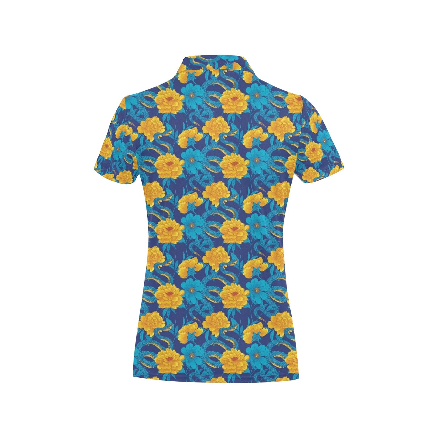 Boa Pattern Print Design 01 Women's Polo Shirt