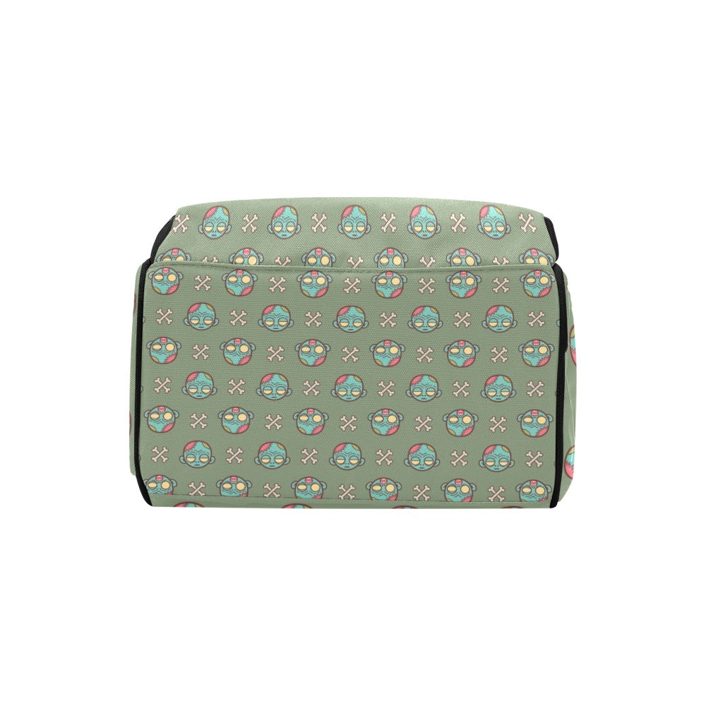 Zombie Print Design LKS301 Diaper Bag Backpack