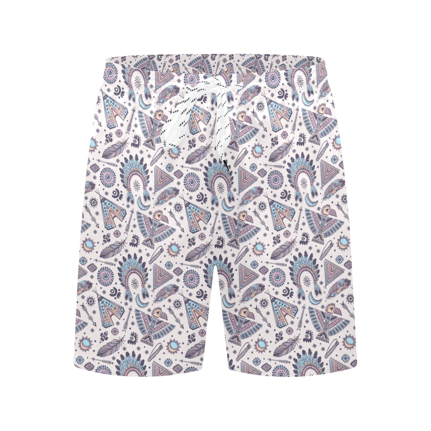 Eagles Native American Indian Symbol Men's Swim Trunks Beach Shorts