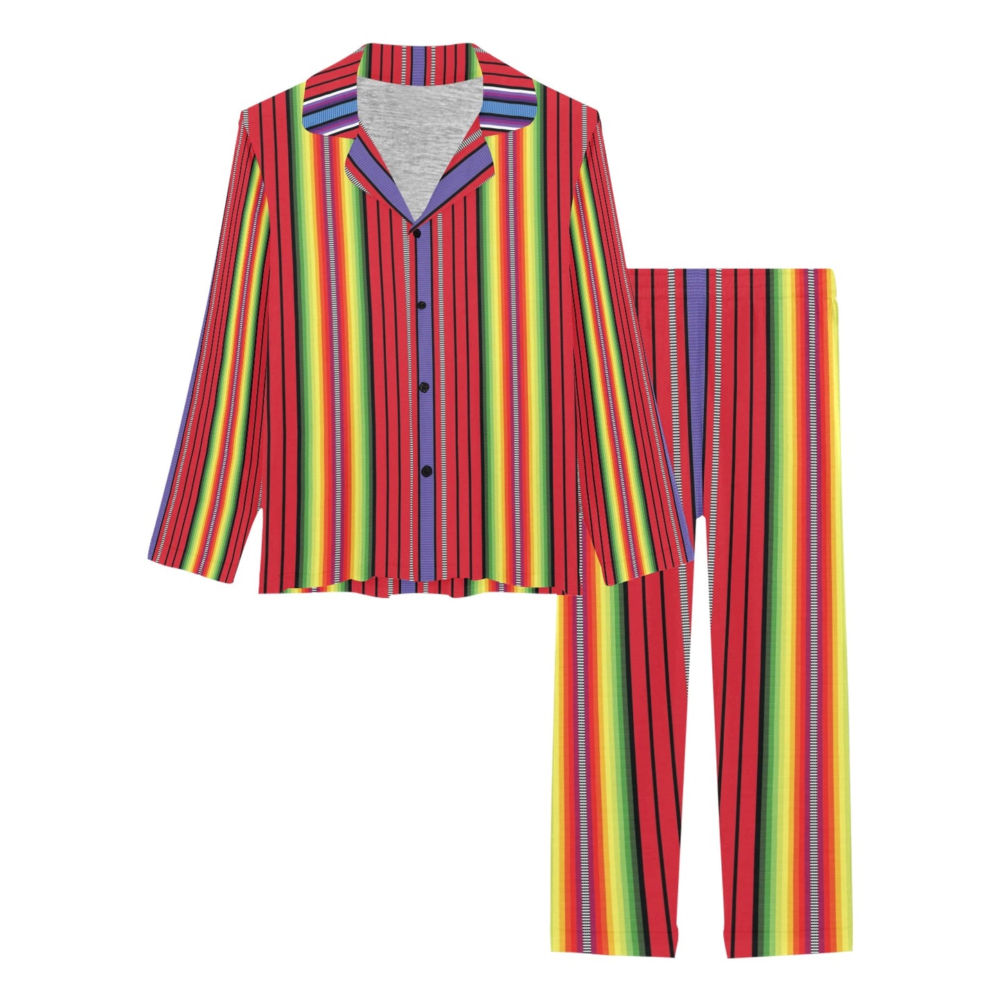 Serape Print Design LKS305 Women's Long Pajama Set