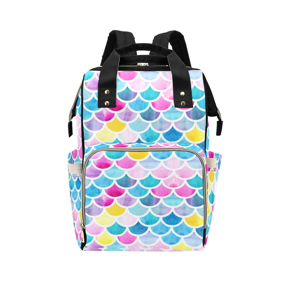 Scales Print Design LKS402 Diaper Bag Backpack