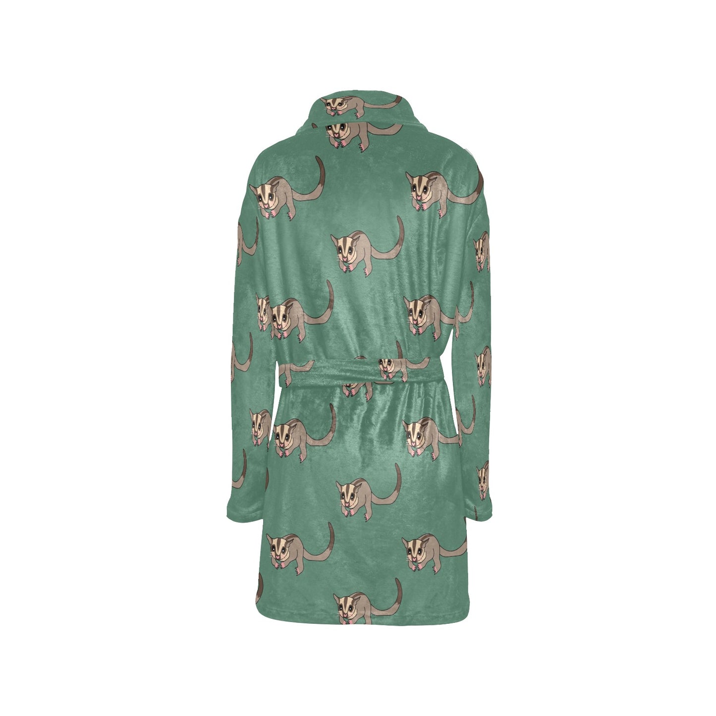 Sugar Glider Pattern Print Design 01 Women's Fleece Robe