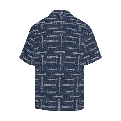 Ukulele Print Design LKS401 Men's Men's Hawaiian Shirt