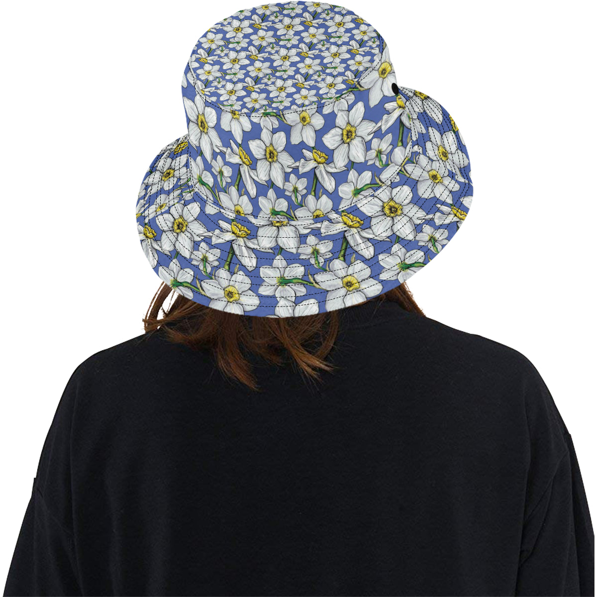 Daffodils Pattern Print Design DF08 Unisex Bucket Hat