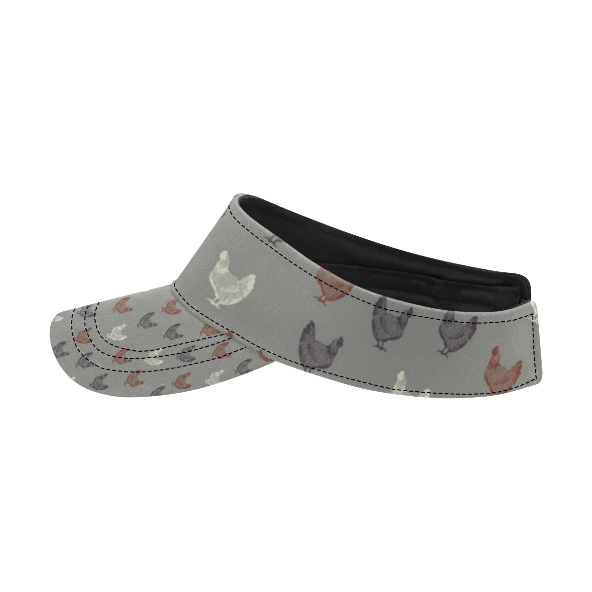 Chicken Pattern Print Design 01 Unisex Sun Visor