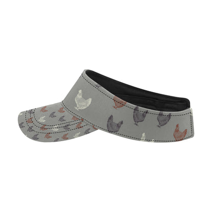 Chicken Pattern Print Design 01 Unisex Sun Visor