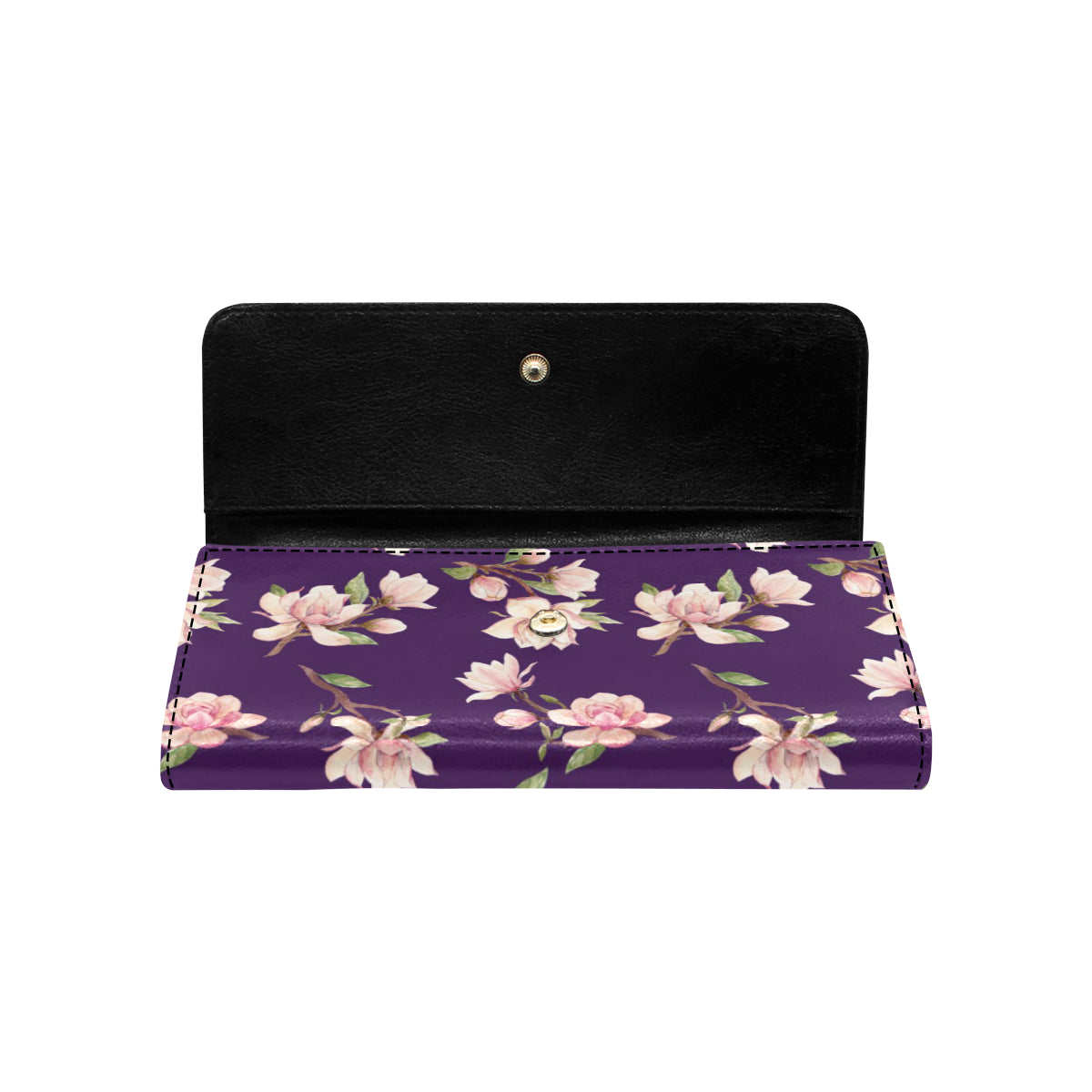 Magnolia Pattern Print Design MAG02 Women's Trifold Wallet