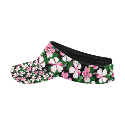 Hibiscus Pink Flower Hawaiian Print Unisex Sun Visor