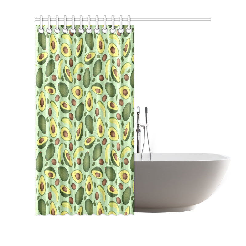 Avocado Pattern Print Design AC01 Shower Curtain