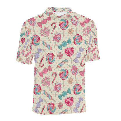 Candy Pattern Print Design CA04 Men Polo Shirt