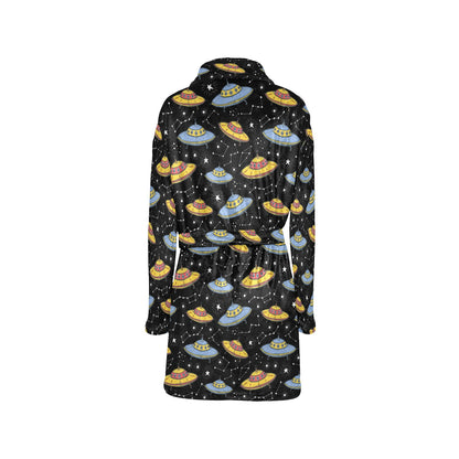 UFO Print Design LKS307 Women's Fleece Robe