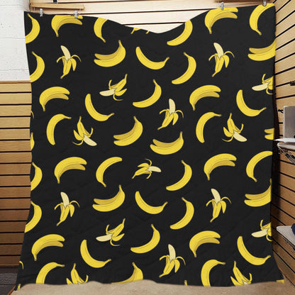 Banana Pattern Print Design BA05 Premium Quilt