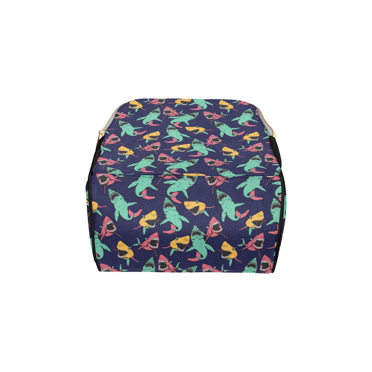 Shark Bite Pattern Diaper Bag Backpack