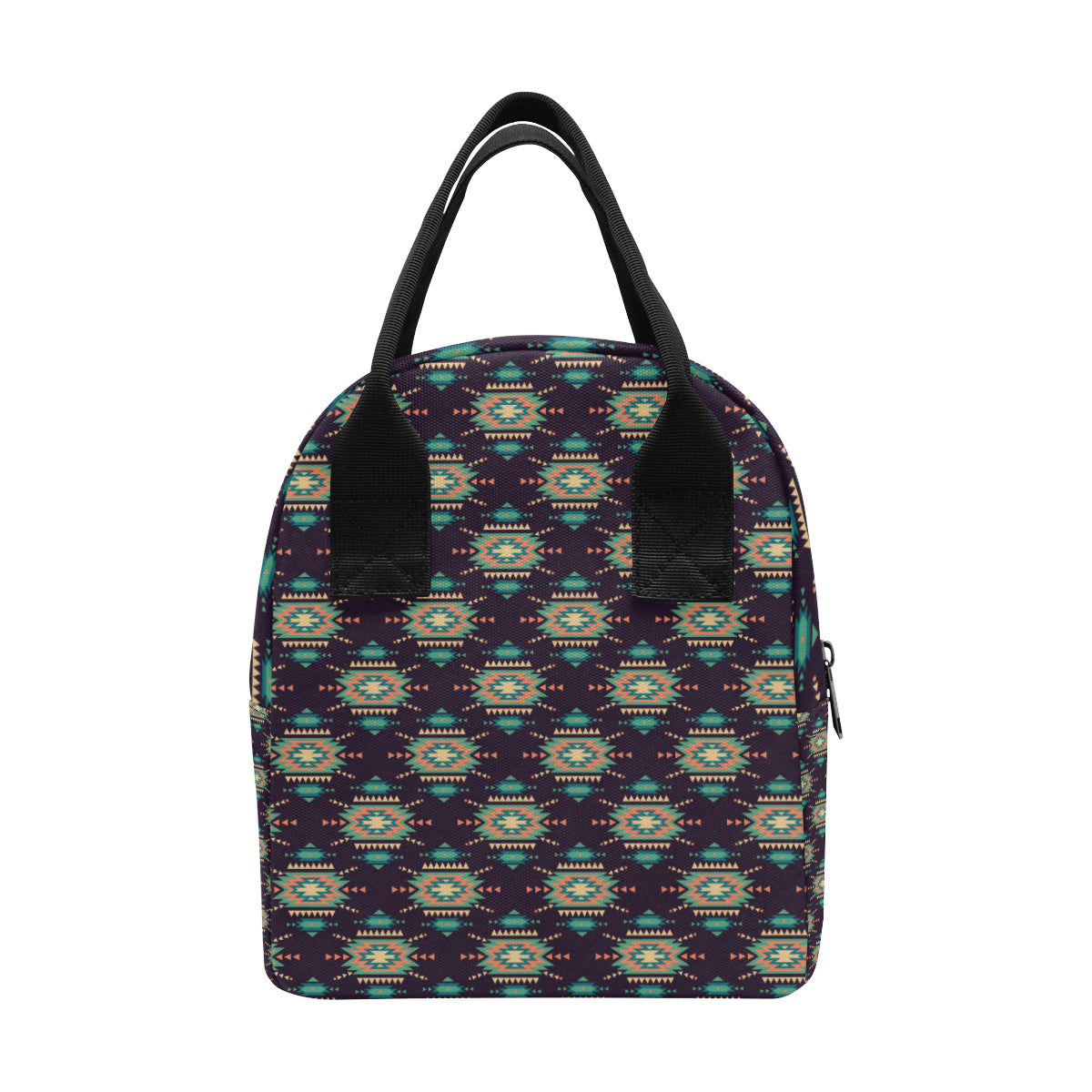Navajo Geometric Style Print Pattern Insulated Lunch Bag