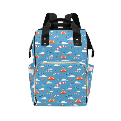 Skydiver Print Design LKS306 Diaper Bag Backpack