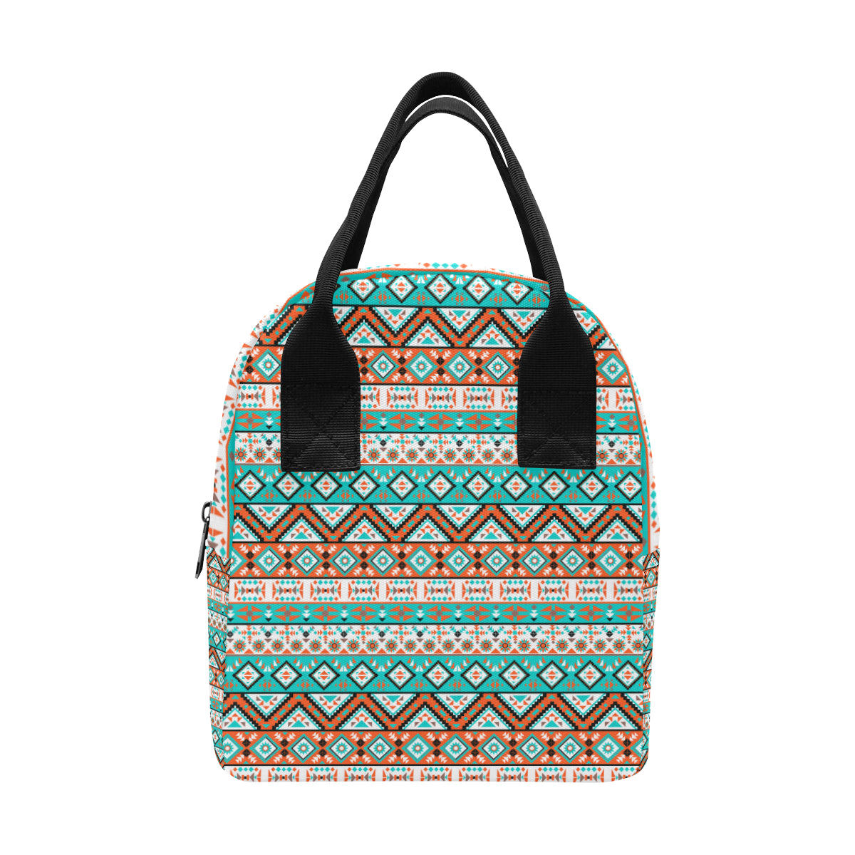 Navajo Style Print Pattern Insulated Lunch Bag