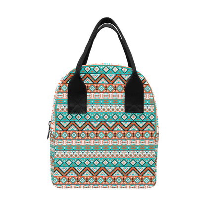 Navajo Style Print Pattern Insulated Lunch Bag