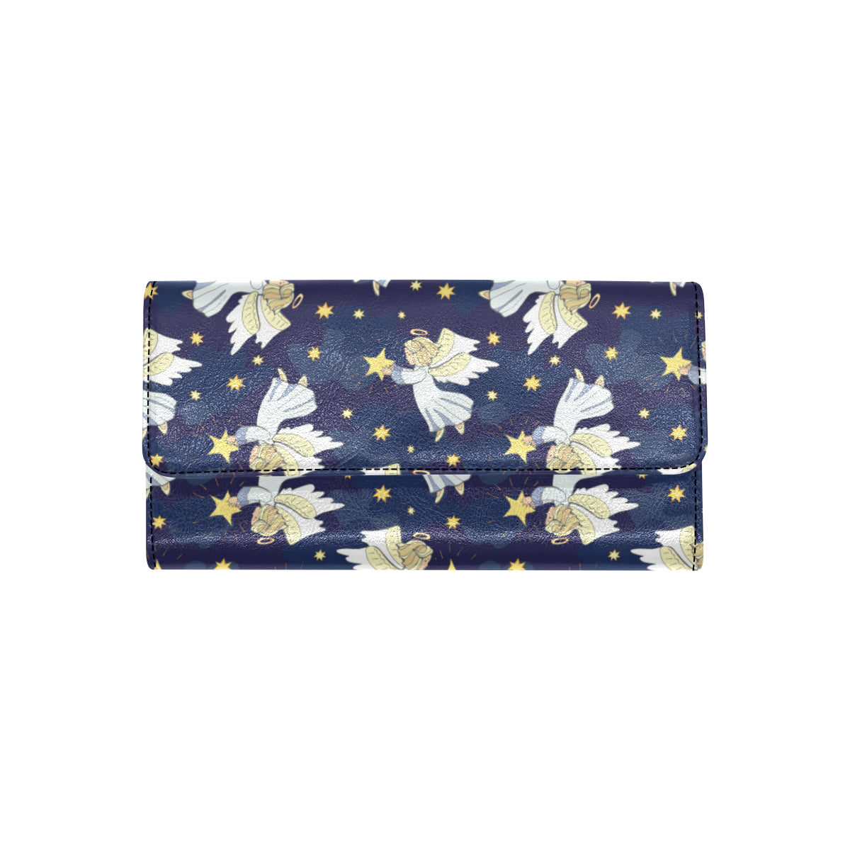 Angel Pattern Print Design 06 Women's Trifold Wallet