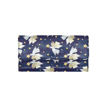 Angel Pattern Print Design 06 Women's Trifold Wallet