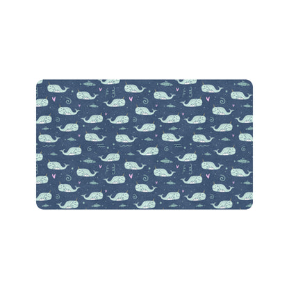 Narwhal Design Print Rubber Doormat