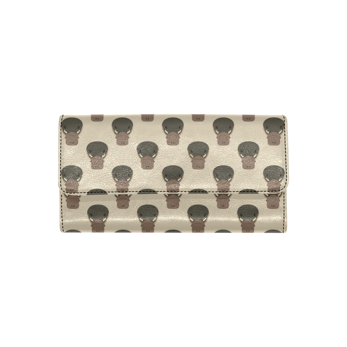Platypus Pattern Print Design A03 Women's Trifold Wallet