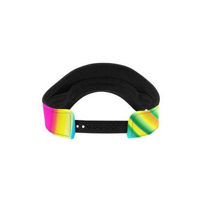 Vortex Twist Swirl Rainbow Design Unisex Sun Visor