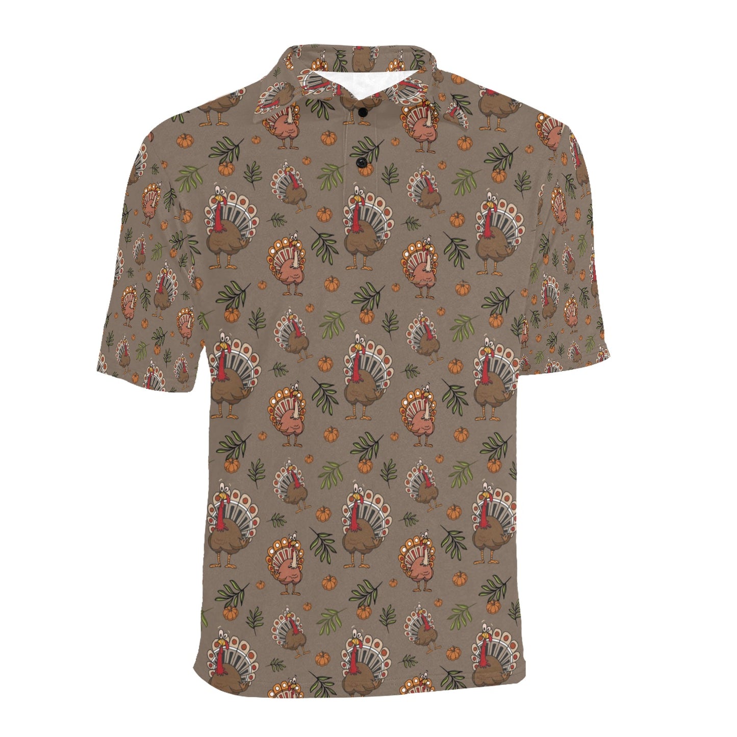 Thanksgiving Print Design LKS306 Men Polo Shirt