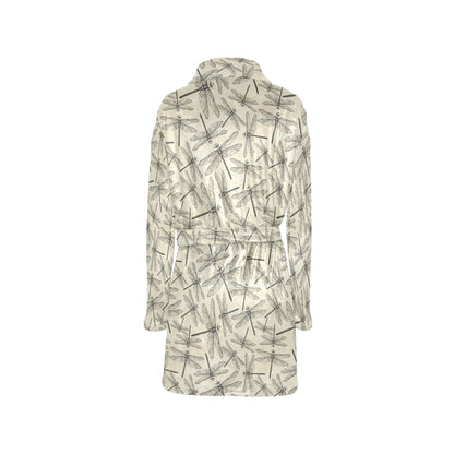 Dragonfly Print Design LKS402 Women's Fleece Robe