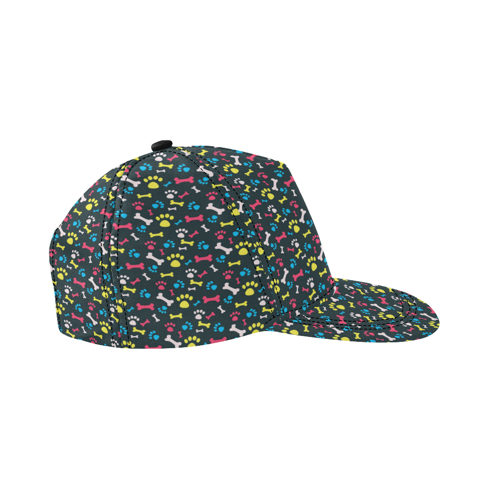 Paw Design Print Snapback Cap