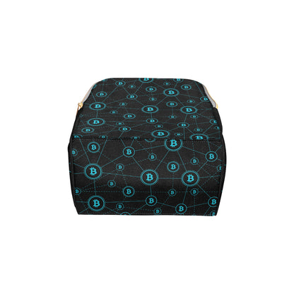 Cryptocurrency Pattern Print Design 01 Diaper Bag Backpack