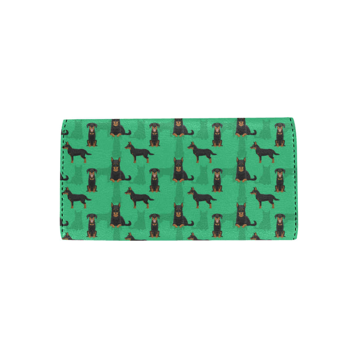 Beauceron Pattern Print Design 01 Women's Trifold Wallet