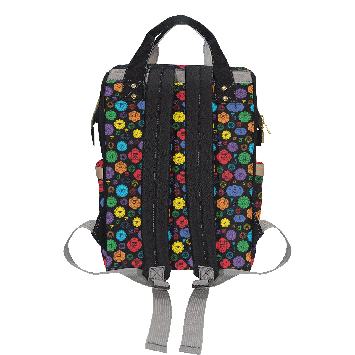 Chakra Pattern Print Design 01 Diaper Bag Backpack